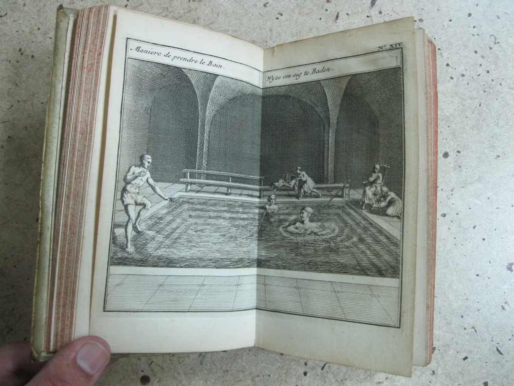 Amusemens des eaux, tomo II, 1736. Poellnizt/Mortier. Numerosos grabados desglegables.